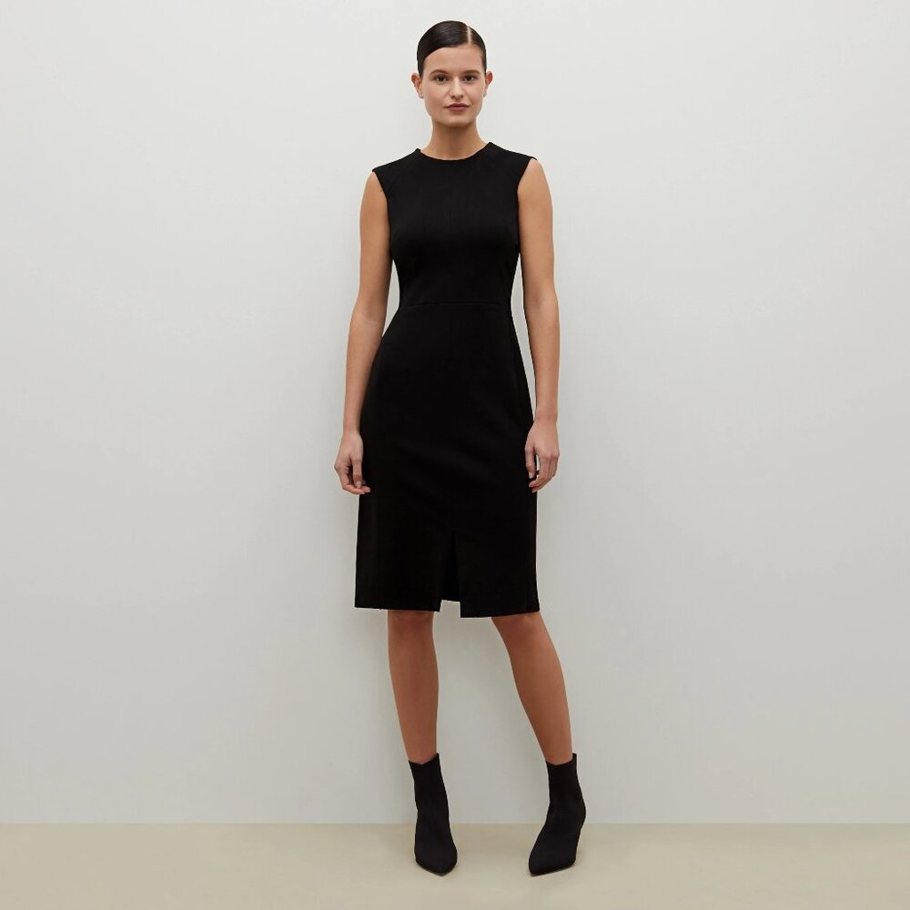 MM Lafleur Classic Black Midi Dress